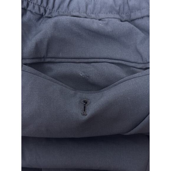 Mr Porter Pants 34 x 27 Mens Blue Wool Blend Tapered Crop Leg Drawstring Waist - Picture 8 of 8